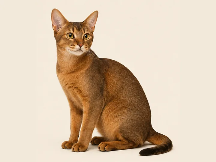 Illustration of an Abyssinian