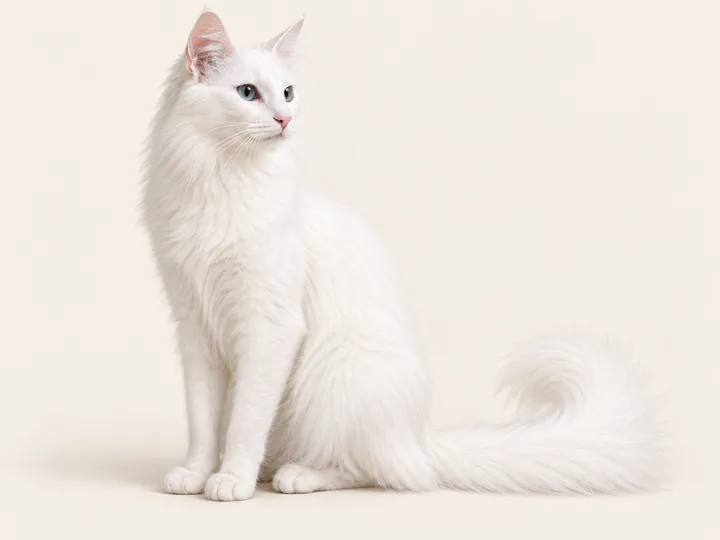 Illustration of a Turkish Angora